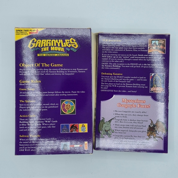 Vintage 1994 Disney Gargoyles The Movie: The Heroes Awaken VHS + Board Game - Picture 5 of 9